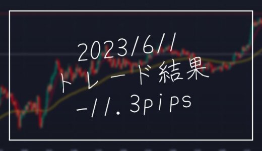 FX6/1のトレード結果は-11.3pips