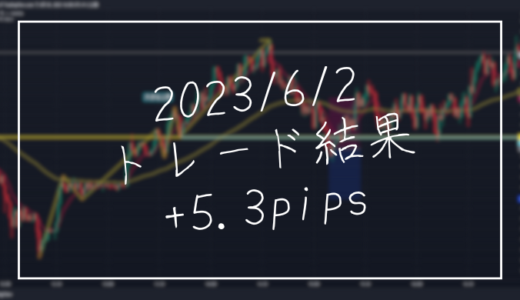 FX6/2のトレード結果は+5.3pips